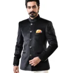 Black Velvet Bandhgala