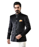 Black Velvet Bandhgala