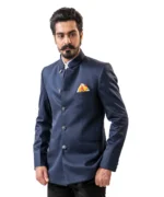 Navy Blue Bandhgala - Image 3