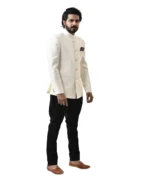 Cream Bandhgala with Black Breeches – Combo Set - Image 2