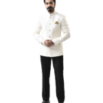 Cream Bandhgala with Black Pant – Combo Set