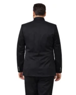 Black Bandhgala for Men Belly Comfort Fit - Image 3