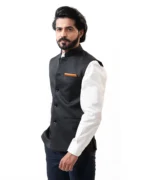 Black Bundi (Nehru Jacket) - Image 3