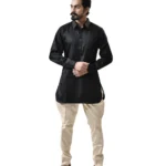 Black Kameez with Cream Breeches – Combo Set