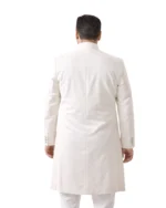 Cream Achkan for Men Belly Comfort Fit - Image 3