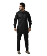 Black Kameez with Black Pant – Combo Set