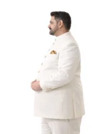 Cream Bandhgala for Men Belly Comfort Fit - Image 2